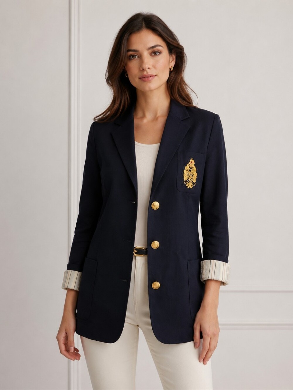 LAUREN RALPH LAUREN 100% Wool Vintage Rare Black Preppy Academia Blazer Size 16